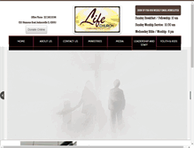 Tablet Screenshot of lifechurchil.org